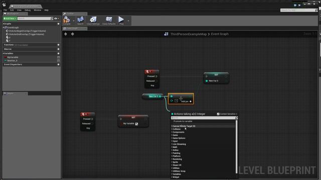 5. Blueprint Unreal Engine 4 - Переменные