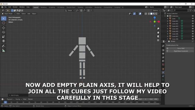 CREATE RAGDOLL IN UNDER 10 MINS TO MAKE A RAGDOLL ANIMATION FOR BEGINNERS IN BLENDER 2.9||MAK INDIA