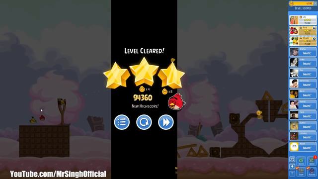 Angry Birds Friends Valentine Tournament Level 4 Week 91 Highscore Walkthrough 3Star HD смотреть онлайн