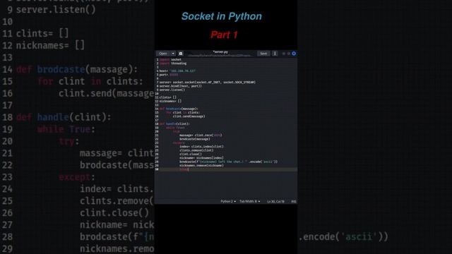 Socket Programming using python