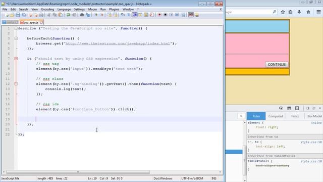 AngularJS Protractor Tutorial 06 (Writing CSS Expressions) | QAShahin смотреть онлайн