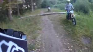 Техника переезда бревна :) EnduroTMZ