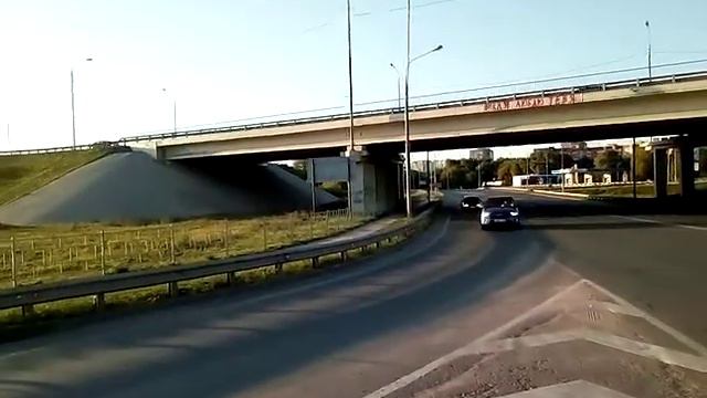 Рязань.Дорога из Борок утром. смотреть онлайн