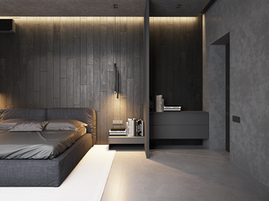 ЧАСТНЫЙ ДОМ В ТЕМНЫХ ТОНАХ S 100 КВ.М