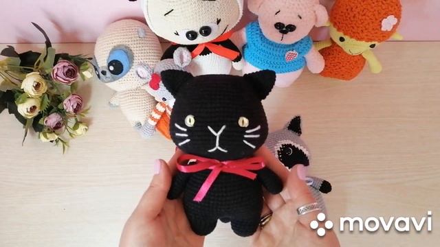 Первая игрушка, готовые работы, мк по вязанию лисенка, кошечки и ежика.