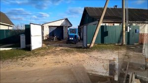 Возим дрова на самодельном тракторе ЗиД УМЗ. We carry firewood on a homemade tractor ZiD UMZ