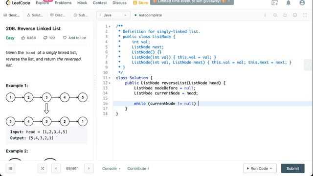 Reverse Linked List Solution | Java Interview Question смотреть онлайн