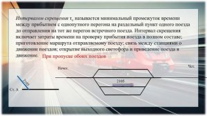 Элементы графика движения поездов