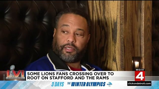 Detroit Lions fans crossing over to root on Stafford and his Los Angeles Rams in Super Bowl LVI смотреть онлайн