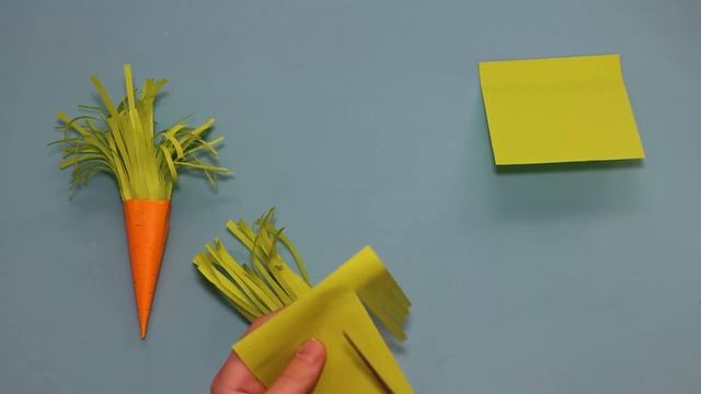 Как сделать Морковку из бумаги, детские простые поделки своими руками в детский сад и в школу смотреть онлайн