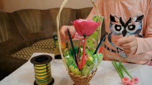 Букет из канцтоваров на День Учителя