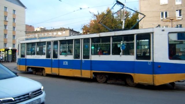 город уфа уфимский трамвай ул аксакова - ул чвердлова  осень 2022