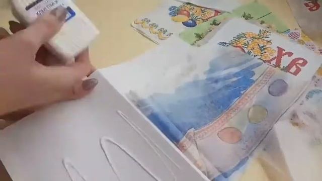 Майстер-клас - великодня листівка в техніці декупаж. смотреть онлайн