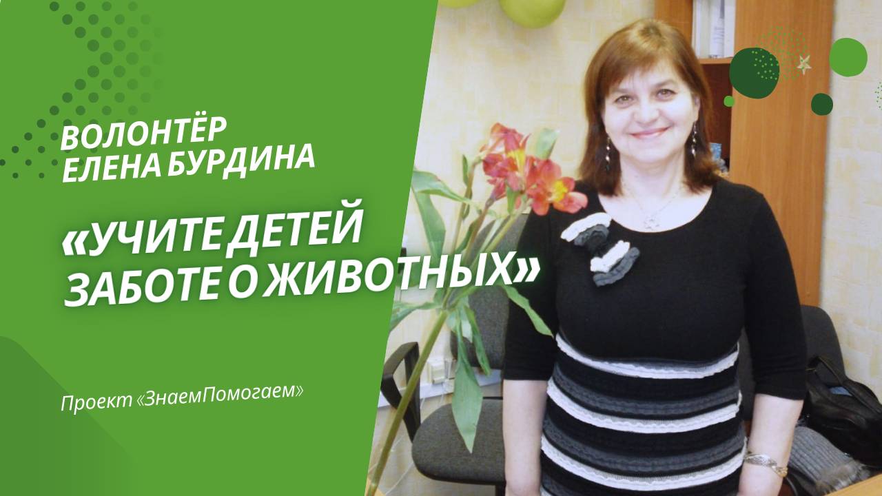 Волонтёр Елена Бурдина о том, как она стала зооволонтёром