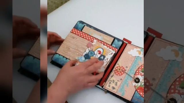 Скрапбукинг фотоальбом ручной работы. Мой шедевр ? смотреть онлайн