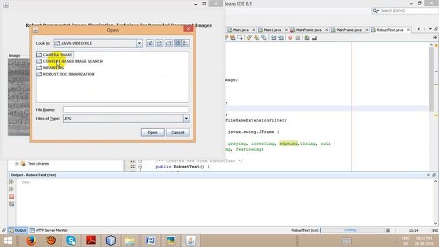 Robust Document Image Binarization Technique degraded Document|final year java project bangalore