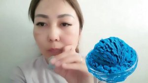 Голубая узбечка ??| асмр хруст с глотанием?