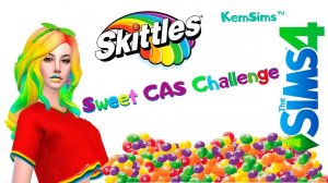 Sweet CAS Challenge | The Sims 4 | Сладкий челлендж -Skittles