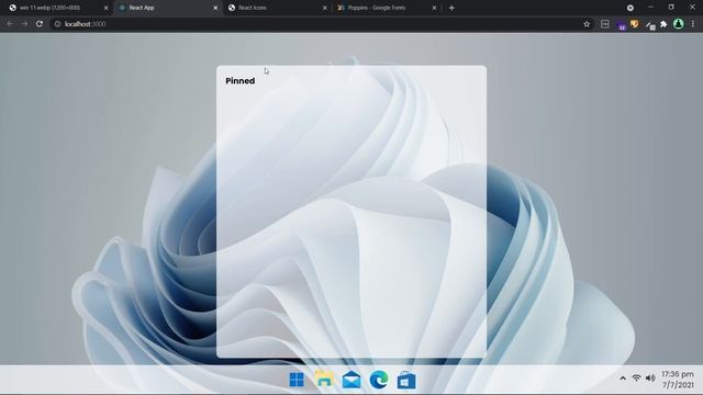 Build Windows 11 in react.js | Poor Coders