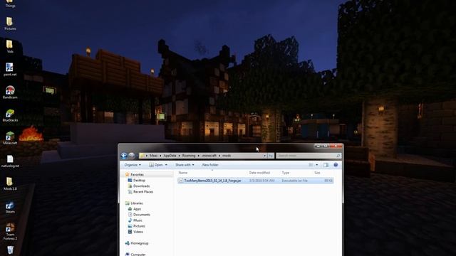 How To Install TMI for Minecraft 1.8 | Forge | Minecraft Mods Tutorials смотреть онлайн