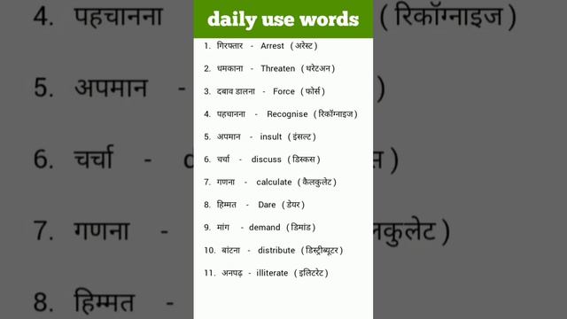 word meaning I l english speaking practice ll english vocabulary ll english||