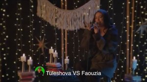 Сравнение Данелия Тулешова с оригиналом. Faouzia VS Tuleshova Tears of Gold