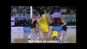 Netball Gold Medal Match - Commonwealth Games 2010 - Umpiring Errors.wmv