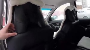 Меховые накидки на сиденье автомобиля!