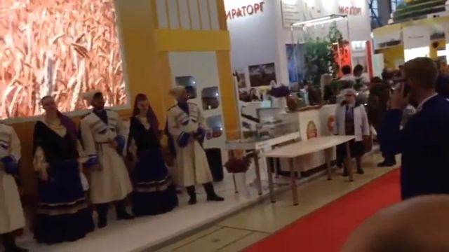 Фрагмент с открытия выставки "Золотая осень 2017" смотреть онлайн