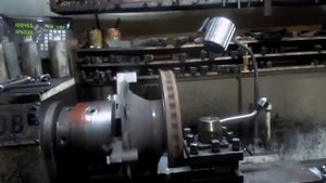 Проточка тормозного диска от грузовой иномарки