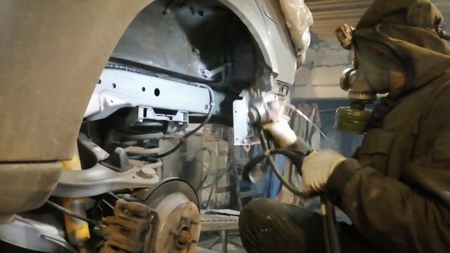 Nissan Pathfinder.Пескоструйная очистка днища и рамы.Цинкование.Антикор. смотреть онлайн