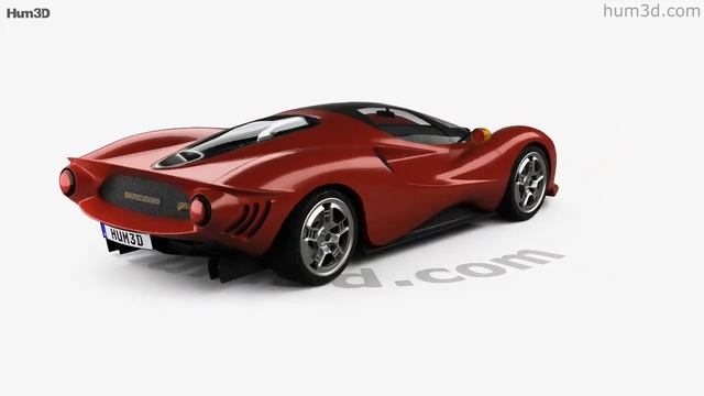 De Tomaso P72 2020 3D model by Hum3D.com смотреть онлайн