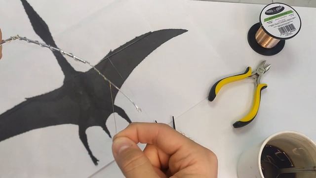 Лепка Птерозавра Hatzegopteryx/Каркас  для лепки из полимерной глины смотреть онлайн