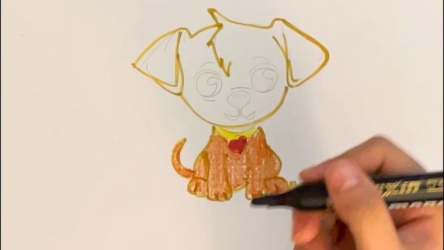 ?How to Draw a Puppy Easy Step by Step | Animal Drawings For Kids & Toddlers | Dog Drawing Easy.