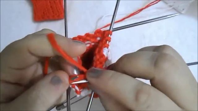 ВАРЕЖКИ СПИЦАМИ НА 2-3 года. МАСТЕР КЛАСС. КАК СВЯЗАТЬ ВАРЕЖКИ СПИЦАМИ.
