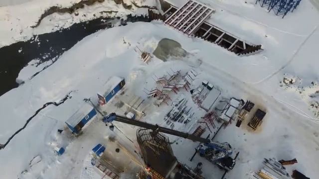 Строительсво нового моста в Новосибирске