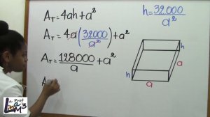 Volumen caja sin tapa | Aplicaciones de la derivada | Problemas de Optimización | La Prof Lina M3