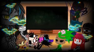 Реакция Хэллоуин на геометрии даш бисмарк (гача клуб)