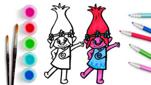 Как нарисовать девочку Розочку из мультика для детей / Рисунки и раскраски малышам