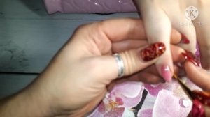 Первое покрытие гель лаком.Ручки подростка.Домашний маникюр.