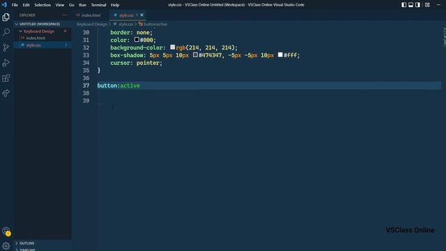 Keyboard Design Full Video - VSClass Online | HTML CSS tutorial for beginner | #keyboard #htmlcss