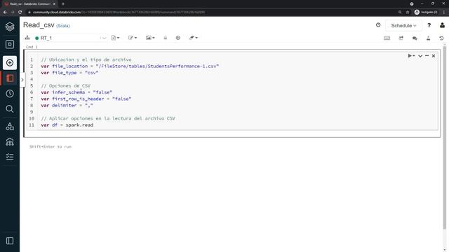 Leer archivo CSV y crear dataframe con Spark смотреть онлайн