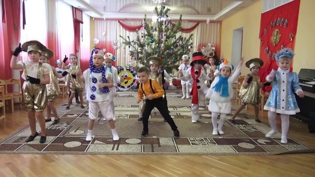 Танец Двигайся-замри в детском саду общий 5-6 лет 6 группа.