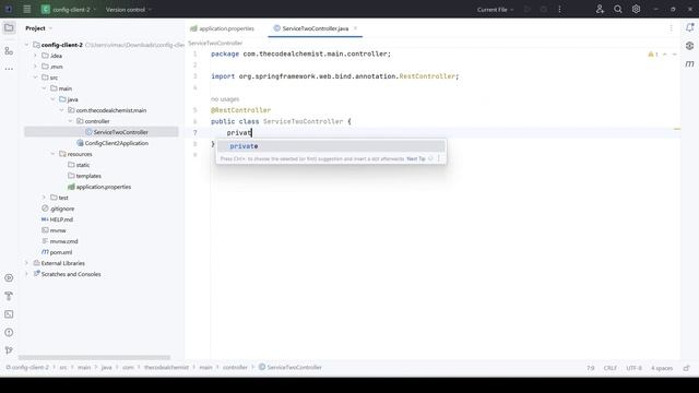 Implementing Spring Config Client Microservices | Reading Configurations from Github смотреть онлайн