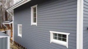 Отделка каркасного дома кедралом