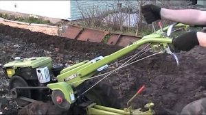 мотоблок CROSSER CR-M8  настройка плуга