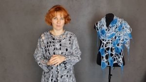 Анонс вебинара Марты Дорофеевой "Туника в технике ажурный войлок"
