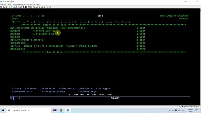 Introduction to SQL stored procedure IBM i DB2 AS400 - Create STORED PROCEDURE смотреть онлайн