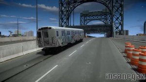 GTA IV Subway Train Crash Testing - Insanegaz