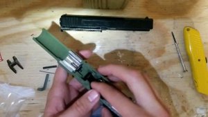 3D printed Glock 17 assembly